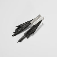 ZENITH earrings from black Kyanite