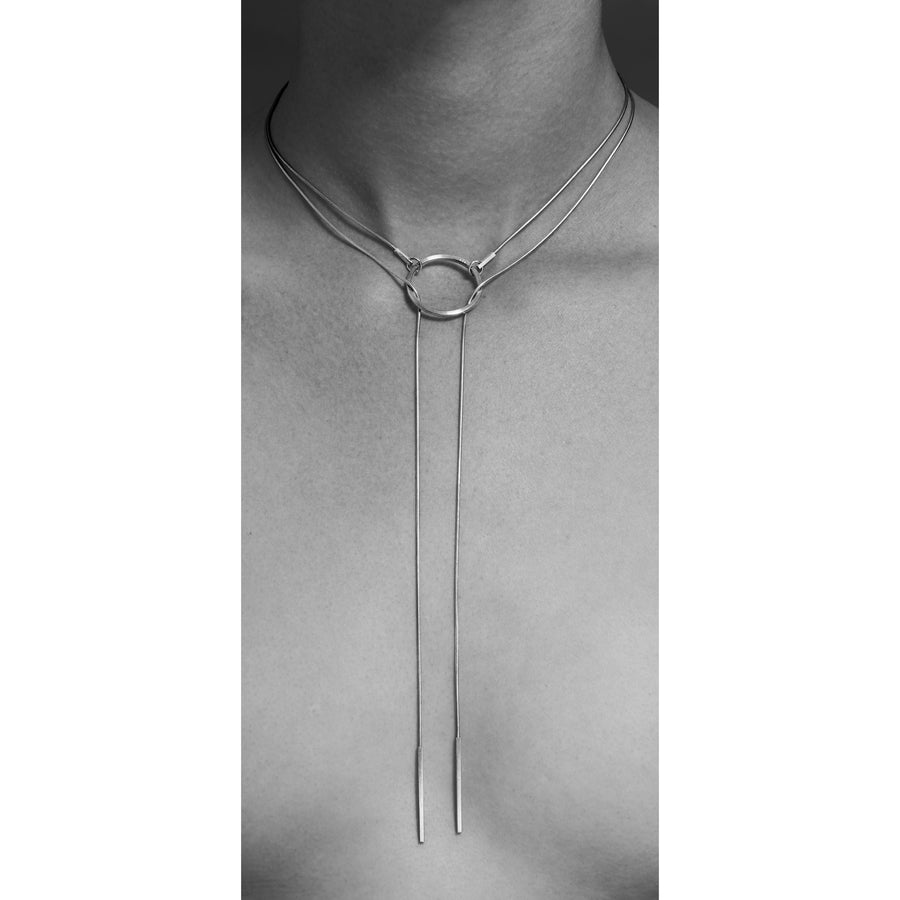 STREAK modular circle necklace